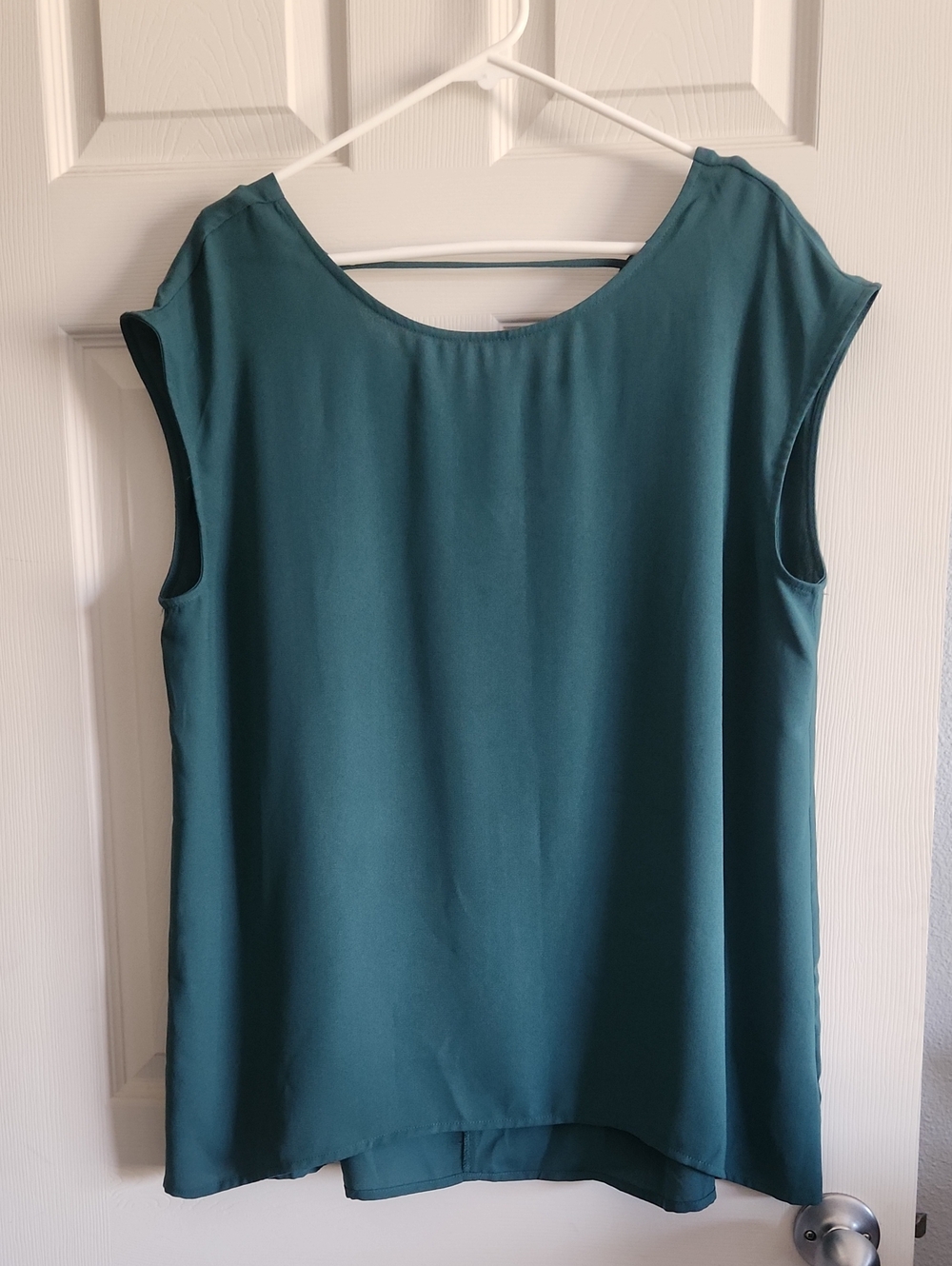 Halogen Teal Sleeveless Tunic Top